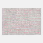 Roze en grijze geometrische papierbladen voor het  inpakpapier vel (Voorkant 3)