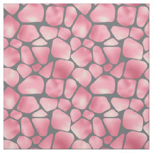 Roze en grijze Giraffe afdrukken