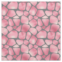 Roze en grijze Giraffe afdrukken Stof