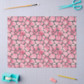 Roze en grijze Giraffe Afdrukontkoppeling Tissuepapier (Craft)