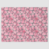 Roze en grijze Giraffe Afdrukontkoppeling Tissuepapier (Voorkant)
