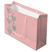 Roze en grijze grote cadeautas (Voorkant Gekanteld)