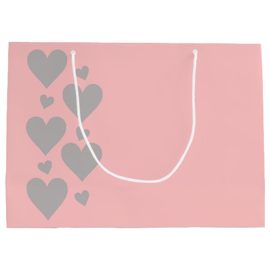 Roze en grijze grote cadeautas (Achterkant)