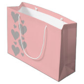 Roze en grijze grote cadeautas (Achterkant Gekanteld)
