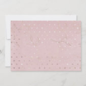 Roze en Grijze Huwelijk Save The Date Invitation (Achterkant)