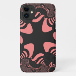 Roze en grijze kruis Case-Mate iPhone case