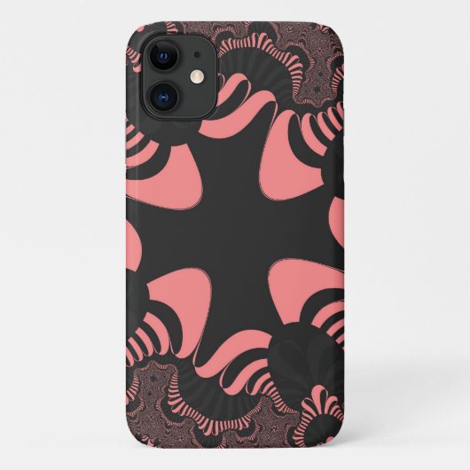Roze en grijze kruis Case-Mate iPhone case (Achterkant)