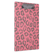 Roze en grijze luipaard Cheetah Animal Print Klembord (Rechts)