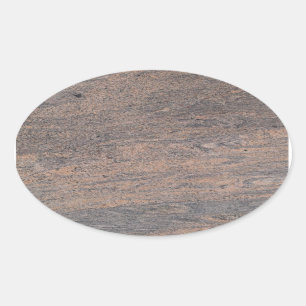 Roze en grijze marmer Oval Sticker