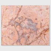 Roze en Grijze Marmeren Textuur Cadeaupapier (Vlak)
