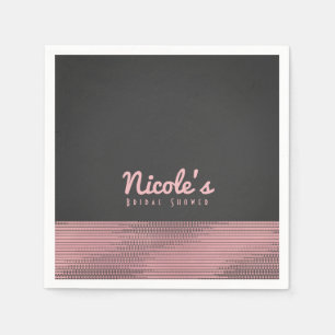 Roze en grijze moderne Glam-sequins Chic Elegant P Servet