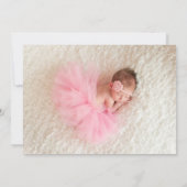 Roze en grijze momentopname 2 Fotoaankondiging Aankondiging (Achterkant)