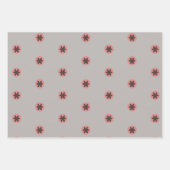 Roze en grijze Noordse Design Inpakpapier Vel (Voorkant 3)