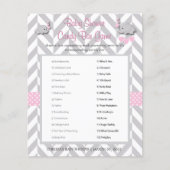 Roze en grijze olifant Baby shower (Voorkant)