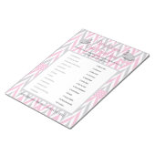 Roze en grijze olifant Baby shower Game 2 Notitieblok (Schuin)