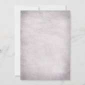 Roze en grijze olifant Bridal Shower Invitation Kaart (Achterkant)