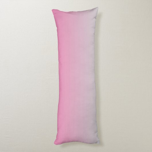 "Roze en Grijze Ombre" Lichaamskussen (Achterkant (Verticaal))