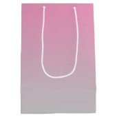 Roze en grijze ombre medium cadeauzakje (Achterkant)