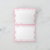 Roze en Grijze Polka Dots Bedankt Baby shower (Binnen)