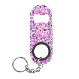Roze en grijze, speciaal Gepersonaliseerd Mini Flessenopener