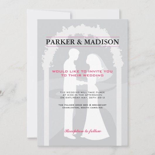 Roze en grijze stemmen kaart (Voorkant)