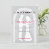 Roze en grijze stemmen kaart (Staand voorkant)