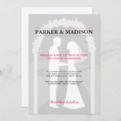 Roze en grijze stemmen kaart (Voorkant / Achterkant)