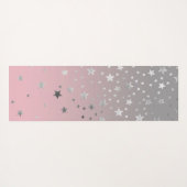 Roze en grijze sterren ombre stijlvolle afbeelding yogamat (Achterkant (horizontaal))