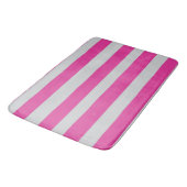 Roze en grijze strepen badmat (Gekanteld)