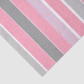 Roze en grijze strepen tissuepapier (Detail)