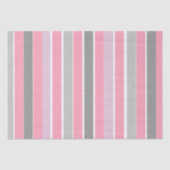 Roze en grijze strepen tissuepapier (Voorkant)
