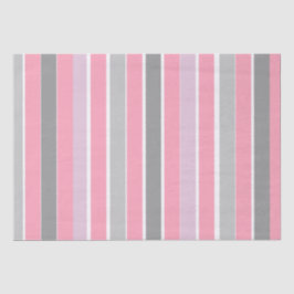 Roze en grijze strepen tissuepapier