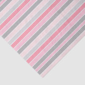 Roze en grijze strepen tissuepapier (Detail)