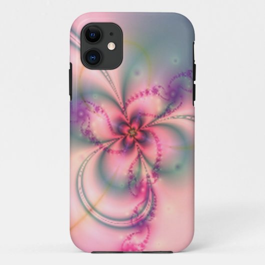 Roze en grijze ventilator Case-Mate iPhone case (Achterkant)