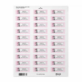 Roze en grijze verkoute katjes etiket (Full Sheet)