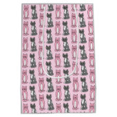 Roze en grijze verkoute katjes medium cadeauzakje (Achterkant)