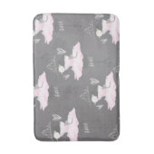 Roze en grijze waarneming Ballerina Girls Badmat (Voorkant Verticaal)