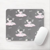 Roze en grijze waarneming Ballerina Girls Whimsica Muismat (Met muis)