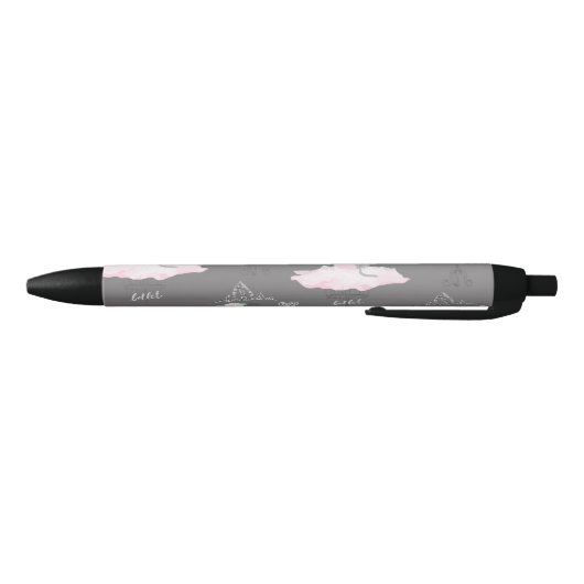 Roze en grijze waarneming Ballerina Girls Whimsica Zwarte Inkt Pen (Bodem)