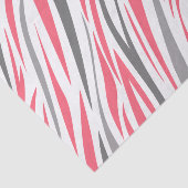 Roze en Grijze Zebra Stripe Patroon Decoupage Tissuepapier (Detail)