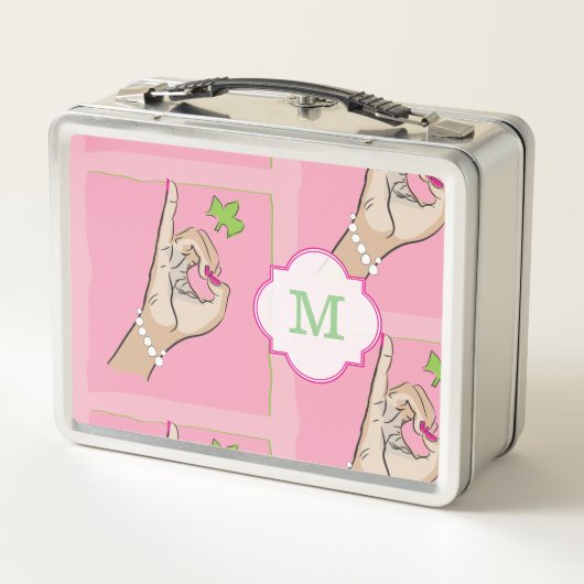 Roze en groen (Achterkant)