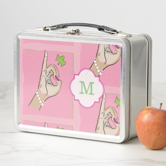 Roze en groen (In situ)