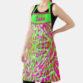 ROZE EN GROEN ABSTRACT STROPDAS-DYE DESIGN SCHORT (Insitu)