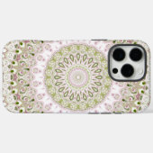 Roze en groen bloemmotief mandala ontwerp Case-Mate iPhone case (Achterkant (horizontaal))