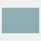 Roze en groen boomstructuurpatroon inpakpapier vel (Voorkant 2)