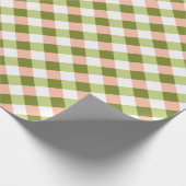 Roze en groen cadeaupapier (Hoek)