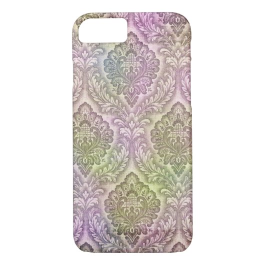 roze en groen demaspatroon Case-Mate iPhone case (Achterkant)