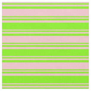 Roze en groen gekleurd striped/Lined Pattern Stof