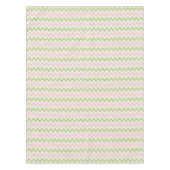 Roze en groen geometrisch chevron-patroon tafelkleed (Voorkant)