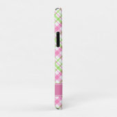 Roze en groen geplakt patroon Case-Mate iPhone case (Achterkant/rechts)